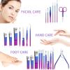 Manicure Set, Manicure Set, Stainless Steel Gradient Professional Pedicure Kit Nail Scissors Grooming Kit with Travel Case,Nail Care Tools(9 pcs in 1) view 3
