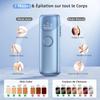 Laser Hair Removal Ubroo IPL Hair Removal Device with 5 Ice Cooling, 3 In 1 Painless Hair Removal For Women Men Permanent Face Body Beauty Care (Blue) view 3