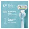 Gillette Venus Extra Smooth Women's Razor with Reusable Handle, 5 Blade Refills and Shower Holder view 2