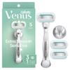 Gillette Venus Extra Smooth Sensitive Women's Razor with Reusable Handle, 3 Blade Refills and Shower Holder view 1
