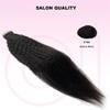 Tape in Hair Extensions Kinky Straight Tape In Human Hair Extensions Natural Black Skin Weft Invisible Remy Hair Tape in Hair Extensions 50g 20Pcs/Pack for Black Women Tape in Extensions(24 inches) view 3