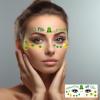 10 Sheets St Patrick's Day Face Tattoo Stickers, Shamrock Clover Eye Tattoo Stickers, Irish Green Party Glitter Face Art Temporary Tattoos, Saint Patricks Day Makeup Art Decorations Irish Party Favors view 3