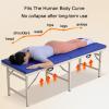Gtzly Foldable Massage Bed Portable Lash Bed with Breathing Head Hole, Massage Table Lightweight Salon Bed with Soft Leather Surface for Spa Tattoo(Orange,180 * 70 * 65 cm) view 4
