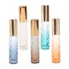 LALADEFIEE 5 Piece Glass Roll on Bottles with Twill Pattern for Travel view 1