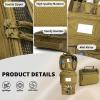 GVCELS Mens Toiletry Travel Bag Tactical Toiletry Bag Hanging Toiletry Bag Shower Bag Travel Kit (Khaki) view 3