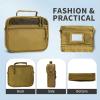 GVCELS Mens Toiletry Travel Bag Tactical Toiletry Bag Hanging Toiletry Bag Shower Bag Travel Kit (Khaki) view 4