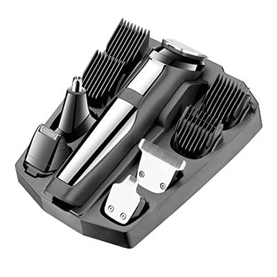 CAIMIAO Pro Hair Clipper, All in One Grooming Kit Waterproof Hair Trimmer for Men Professional Body Beard Eyebrow Nose Ear Trimmer Clipper