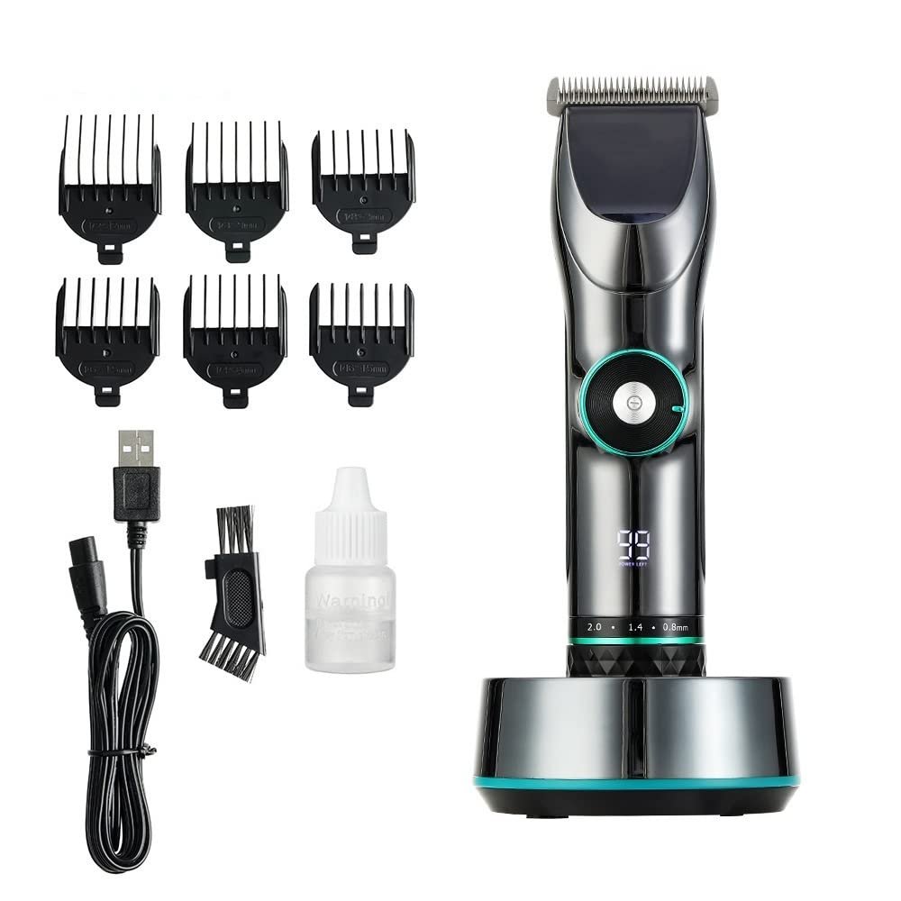 CAIMIAO Pro Hair Clipper, Professional Adjustable Hair Trimmer Finishing Fading Blending Hair Clipper Electric Hair Cutter Beard Trimer Precision Machine(Standard)