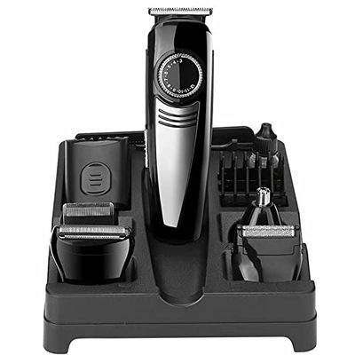CAIMIAO Pro Hair Clipper, All in One Facial Body Hair Trimmer for Men Adjustable Beard Trimmer for Nose Ear Electric Shaver Trimer Hair Clipper