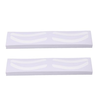 100 Sheet Brow Stencil Stickers,Safe Hygienic Shaping Positioning Adhesive Eyebrow Template Stickers,Eyebrow Artist Use (Type C)