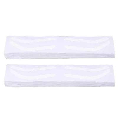 100 Sheet Brow Stencil Stickers,Safe Hygienic Shaping Positioning Adhesive Eyebrow Template Stickers,Eyebrow Artist Use (493x493cm / 194.1x194.1in)