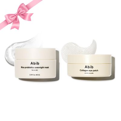 abib Self Care Gifts for Women: Collagen Eye Patch Jericho Rose Jelly & Rice Probiotics Overnight Mask Barrier Jelly I Night Care Routine for Glass Skin