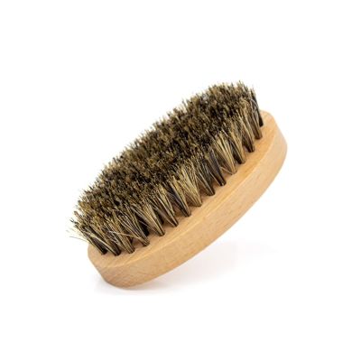 Beard Comb Oval Wood Handle Beard Grooming Brush Boar Bristle Brush Men Beard Grooming Tool For Grooming