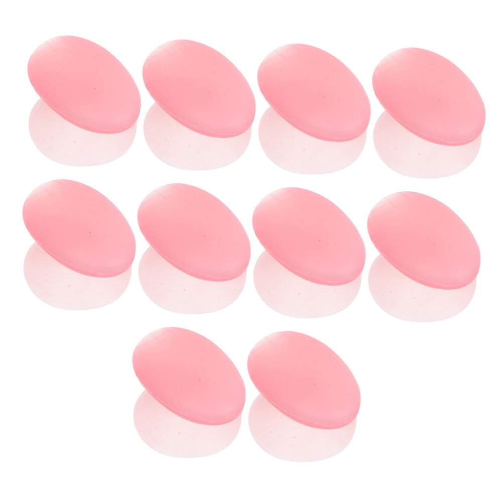 10Pcs Lip Brush Cover Makeup Brush Translucent Ideal for Lip Brush Head