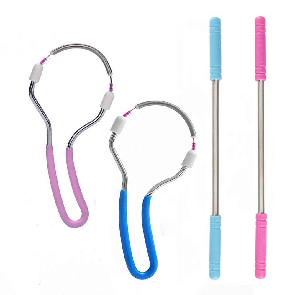 4PCS Facial Hair Remover.Remove Unwanted Hair on Upper Lip, Chin, Face,Or Neck the Original Hair Remover Spring for Unsightly Hair