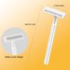 (300 Pcs) Bulk Razors Disposable With Clear Safety Cap,Disposable Razors Bulk For Men&Women,Stainless Steel Blade,Twin Blade Razors For Men Disposable,White view 2