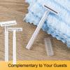 (300 Pcs) Bulk Razors Disposable With Clear Safety Cap,Disposable Razors Bulk For Men&Women,Stainless Steel Blade,Twin Blade Razors For Men Disposable,White view 4