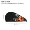 STVYUKL Bright Flowers Hair Drying Cap Super Absorbent Soft Hair Drying Towel Quick Dry Coral Velvet Drying Hair Caps Hair Turban for Women Wet Hair Long Thick Hair view 4