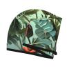 LPTSVBN Tropical Plants Hair Drying Cap Coral Velvet Hair Towel Wrap with Button Quick Dry Hair Cap for Women Soft Absorbent Hair Turban Hair Drying Towel for Wet Hair Long Thick Hair view 3