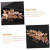 Beatifufu Wedding Bride Hair Comb Handmade Leaf Headpiece for Women Elegant Bridal Hair Accessory for Special Occasions Festivals and Everyday Use view 3