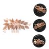 Beatifufu Wedding Bride Hair Comb Handmade Leaf Headpiece for Women Elegant Bridal Hair Accessory for Special Occasions Festivals and Everyday Use view 4