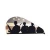 Armed Forces Day American Pattern Hair Drying Cap Coral Velvet Hair Towel Wrap with Button Quick Dry Hair Cap for Women Soft Absorbent Hair Turban Hair Drying Towel for Wet Hair Long Thick Hair view 1