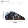LPTSVBN Rottweiler Dogs Tongue Head Hair Drying Cap Coral Velvet Hair Towel Wrap with Button Quick Dry Hair Cap for Women Soft Absorbent Hair Turban Hair Drying Towel for Wet Hair Long Thick Hair view 4