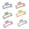 Chriseen Large Hair Claw Clip 3.5Inch Big Hair Clamps for Women Rectangle Square Claw Clip for Thin Hair.Green view 3