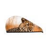 Cheetah Waiting for an Opportunity Hair Drying Cap Coral Velvet Hair Towel Wrap with Button Quick Dry Hair Cap for Women Soft Absorbent Hair Turban Hair Drying Towel for Wet Hair Long Thick Hair view 1