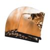 Cheetah Waiting for an Opportunity Hair Drying Cap Coral Velvet Hair Towel Wrap with Button Quick Dry Hair Cap for Women Soft Absorbent Hair Turban Hair Drying Towel for Wet Hair Long Thick Hair view 3