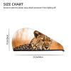 Cheetah Waiting for an Opportunity Hair Drying Cap Coral Velvet Hair Towel Wrap with Button Quick Dry Hair Cap for Women Soft Absorbent Hair Turban Hair Drying Towel for Wet Hair Long Thick Hair view 4