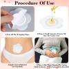 HJZHII 50Pcs Castor Oil Pack Wrap, Self-Adhesive Castor Oil Patches, Disposable Castor Oil Belly Button Wrap Pads Spunlace Cloth Anti-Leakage Acupoint Patch Spunlace Cloth Castor Oil Pack Pads No Wash view 4