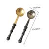 CIMAXIC 6pcs Wax Sealing Spoon Sharp Spout Creative Seal Wax Spoon Wood Handle Tool for Melted Sealing Stamp Versatile for Envelopes view 3