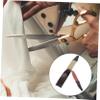 Beatifufu 2pcs Leather Sharpening Canvas Double-thickened for Razors and Scissors Leather and Canvas Material Easy to Use Random view 3