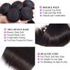 10A Straight Bundles with Frontal 26 28 30 with 20 Inch Human Hair Bundles with Closure 100% Unprocessed Brazilian Virgin Human Hair Weave 3 Bundles with Frontal HD Lace view 2