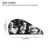 LPTSVBN Black and White Chess Hair Drying Cap Coral Velvet Hair Towel Wrap with Button Quick Dry Hair Cap for Women Soft Absorbent Hair Turban Hair Drying Towel for Wet Hair Long Thick Hair view 4