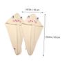 Beatifufu 2pcs Cartoon Hair Drying Turban Absorbent Hair Towel for Quick Drying Lightweight Fleece Wrap for Travel Spa and Salon Use Cute Star Designs view 2