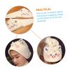 Beatifufu 2pcs Cartoon Hair Drying Turban Absorbent Hair Towel for Quick Drying Lightweight Fleece Wrap for Travel Spa and Salon Use Cute Star Designs view 4