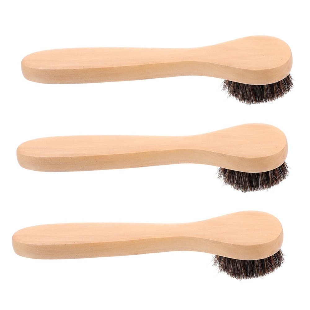Mikinona 3pcs Soft Wood Facial Exfoliating Brush for Deep Cleansing Exfoliation Natural Boys and Girls Skincare Brush