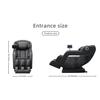 Massage Chair for Full Body, Zero Gravity Recliner with Dual Mechanism, Waist & Shawl Heating with Bluetooth, Foot & Calf Massager for Home Office, for mom/dad (Black B) view 2