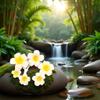 10 Pcs 5cm White Pearl Hawaii Plumeria Flower Clips Hawaiian Hair Barrettes Beach Party Hair Clips Artificial Tropical Flower Hairpins for Wedding, Hair Clips view 3