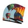 LPTSVBN Hot Air Balloons Hair Drying Cap Coral Velvet Hair Towel Wrap with Button Quick Dry Hair Cap for Women Soft Absorbent Hair Turban Hair Drying Towel for Wet Hair Long Thick Hair view 3