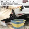 Silicone Foot Massage Bath Bucket, Portable Foot Bathtub, Collapsible Foot Soak Tub with Handle, Spa Bath for Dry Cracked Feet, Pedicure Soak, Foot Spa Basin, Multifunction Basin view 4