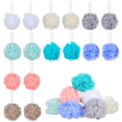 40 Pack Loofah Sponge Bath Sponge Shower Loofah Mesh Shower Ball Bath Pouf Wash Body Puff for Women Men