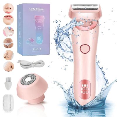 Velvix Smoothshave Razor, Shaver Pro for Women, Beauty Bloom Electric Razor, Silk Glide Pro Shaver, Best Shaver for Women Private Area, IPX7 Waterproof, Wet & Dry Use(Pink)