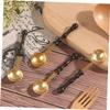 SEWOART 6pcs Wood Handle Wax Sealing Spoon Tool for Melted Wax Creative Seal Sealing Stamp Tool Portable for Envelopes view 4