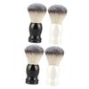 Beatifufu 4pcs Men Shaving Brush Beard Care Supplies Handle Barber Brush Cleaning Tool view 1
