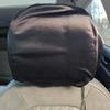 2 Pack Satin Car Headrest Cover for Hair Satin Car Seat Headrest Cover Curly Hair Silk Car Head Rest Protector Frizz-Free Trave view 1