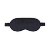 100% Mulberry Silk Sleep Mask  Adjustable Eye Mask for Men & Women, Large Size, 19 Momme 6A Grade, Handcrafted in USA  Soft, Hypoallergenic, Blackout, Moisture-Wicking, Anti-Aging (Black) view 1