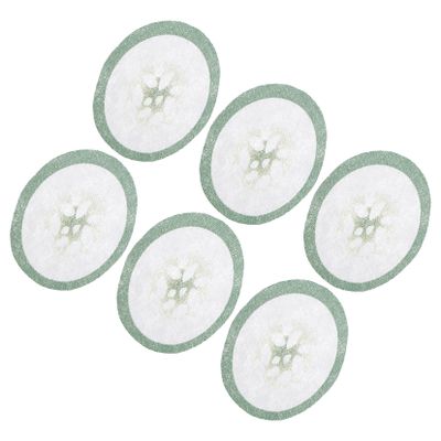 100pcs Eye Mask Paper Gel Reusable Lint Eye Pad Makeup Eyeshadow Cucumbers Covers Blindfold Eyeshade Eyepatches Eyelash Extensions Paper Eyemask Green